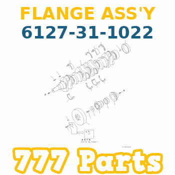 6127-31-1022 Flange Crankshaft KOMATSU SA6D155 Motor Krank Flanşı İş Makinası Yedek Parça