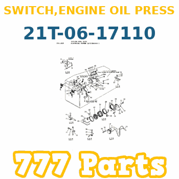 21T-06-17110 Switch Oil Pressure KOMATSU Yağ Basınç Müşürü İş Makinası Yedek Parça