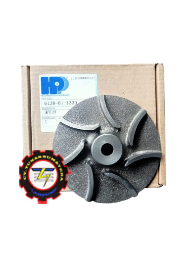6138-61-1330 Impeller Water Pump, Devirdaim Su Pompası Çarkı S6D110 Komatsu Motor Yedek Parçaları İş Makinası Yedek Parça