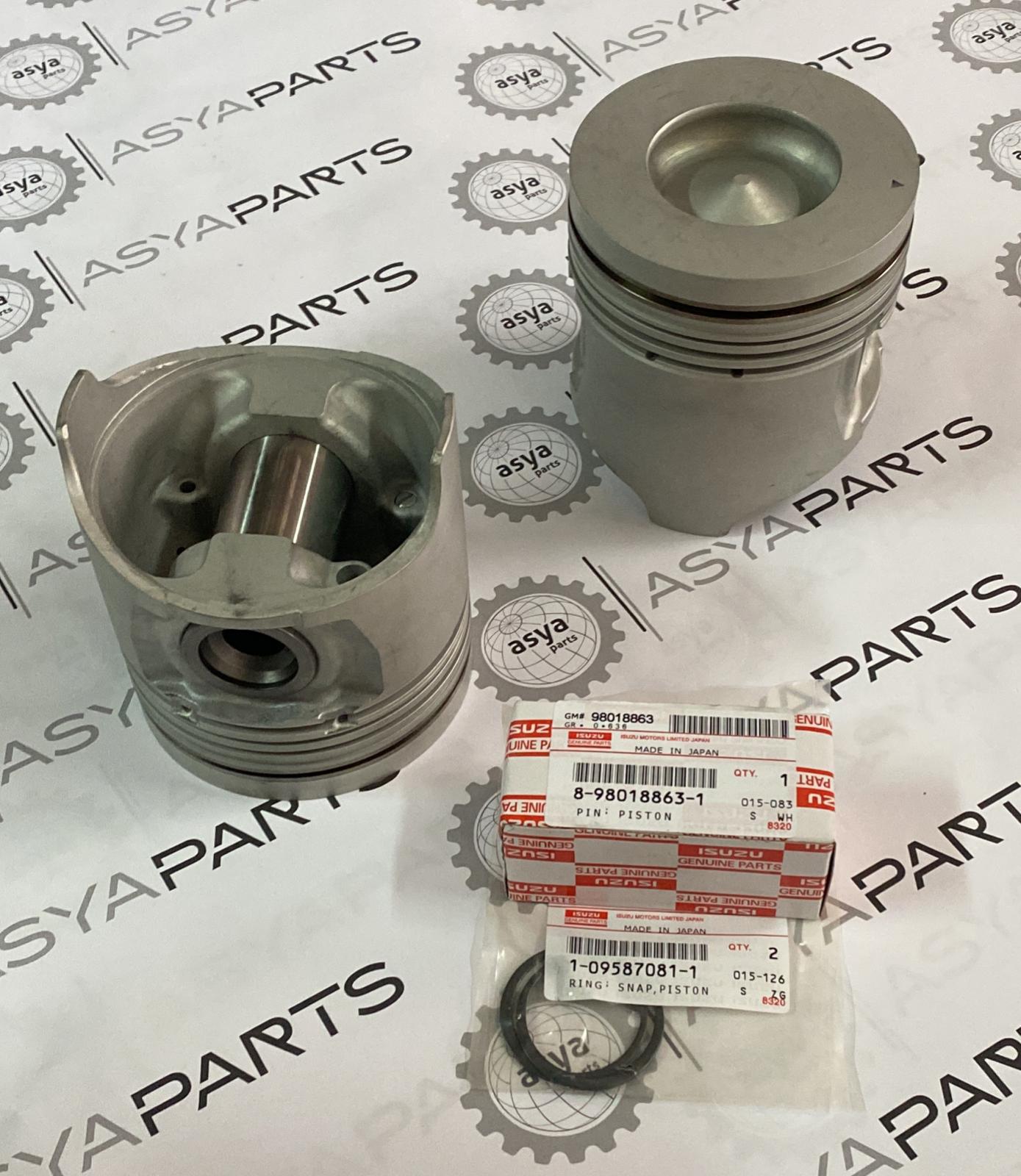 8980235261 Piston ISUZU Motor 4HK1, 6HK1 İş Makinası Yedek Parça
