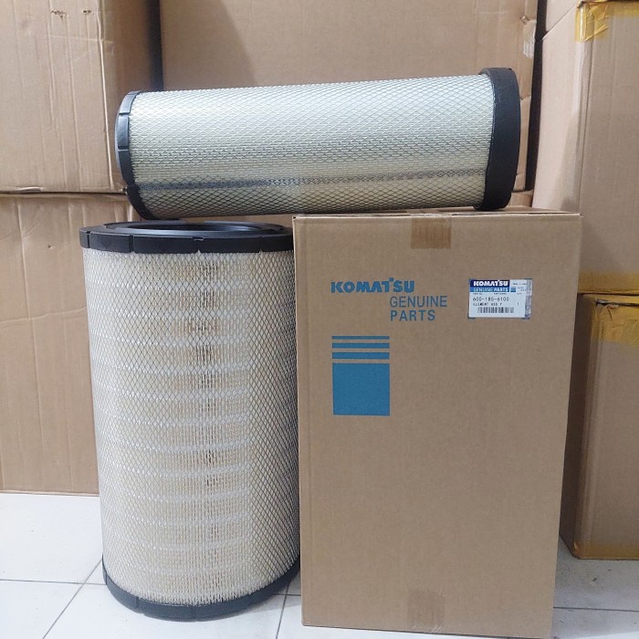 600-185-6100 Hava Filitresi İÇ-DIŞ Komple KOMATSU PC300-7E0 İş Makinası Yedek Parça