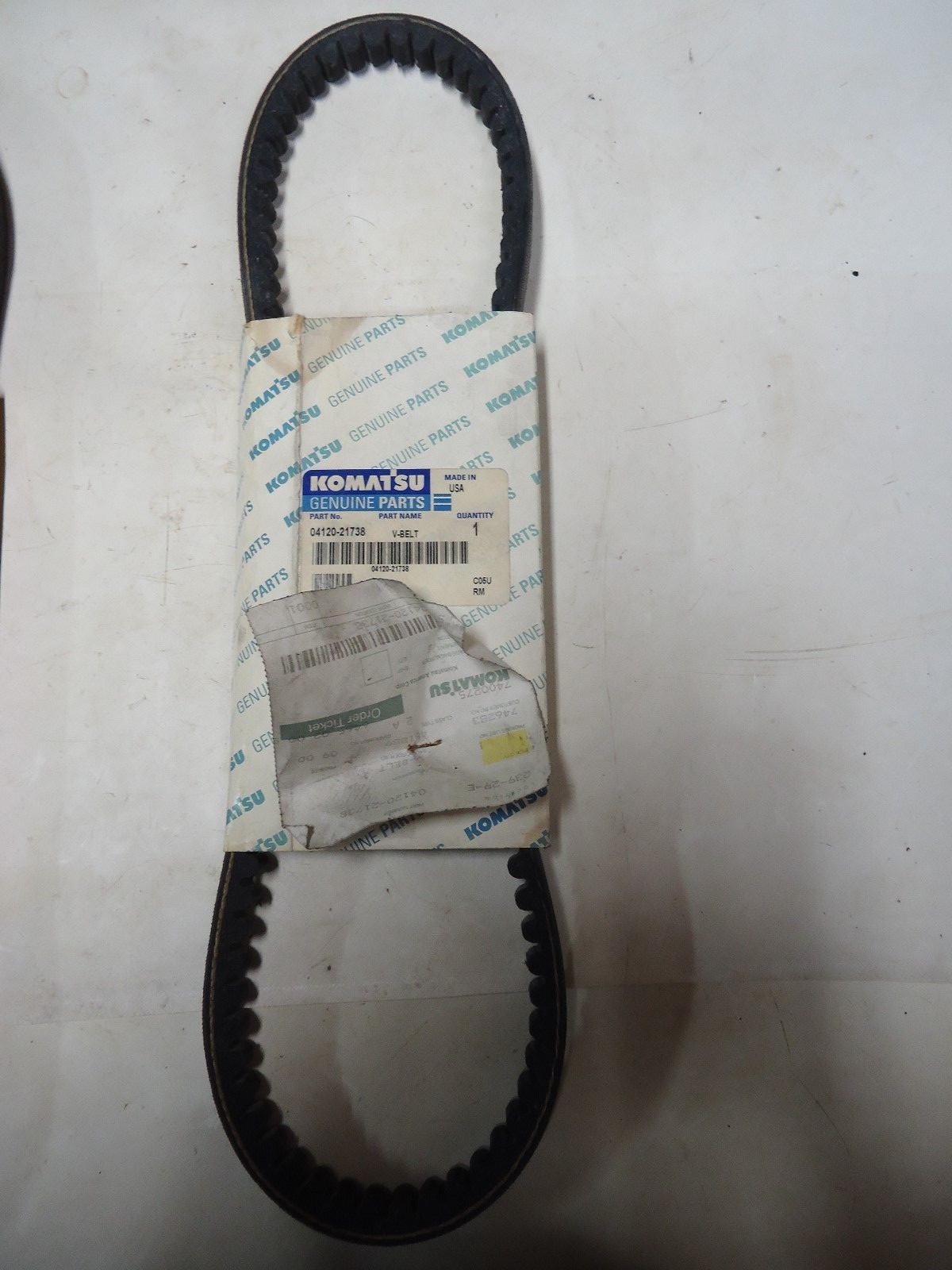 04120-21738 V-Belt Engine, V-Kayış Komatsu Motor İş Makinası Yedek Parça