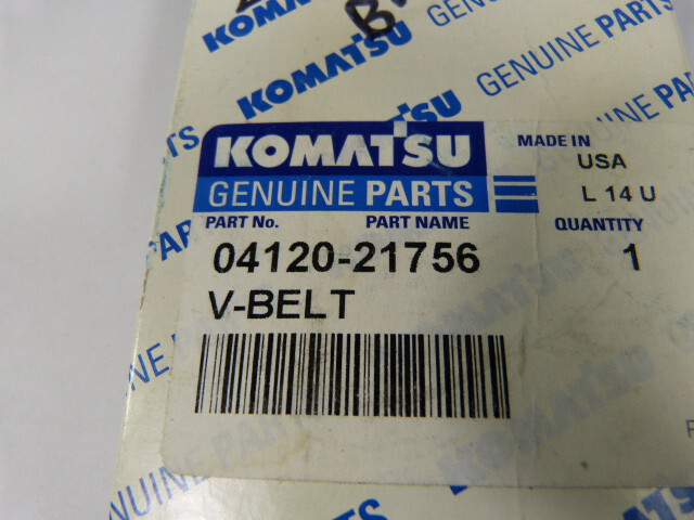 04120-21756 V-Belt Engine, V-Kayış Komatsu Motor İş Makinası Yedek Parça