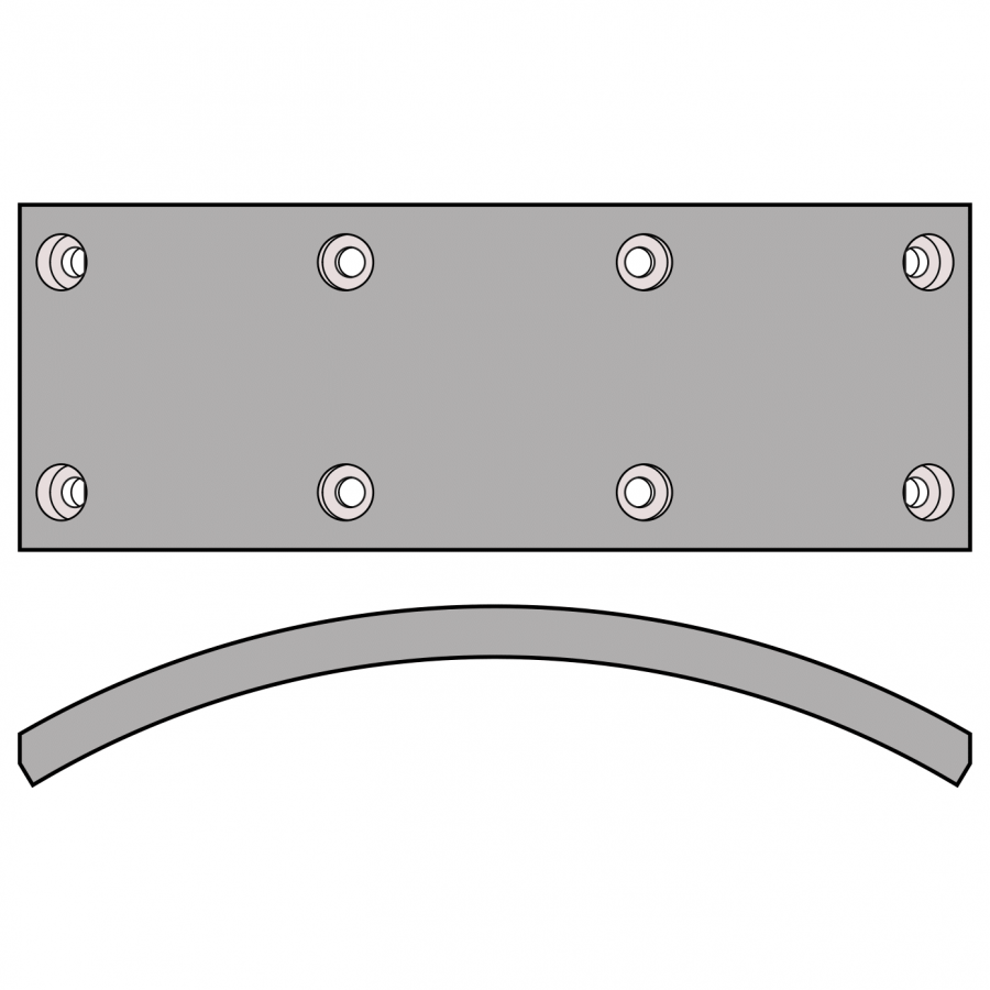 233-32-21260 Lining Brake KOMATSU Fren Balatası İş Makinası Yedek Parça