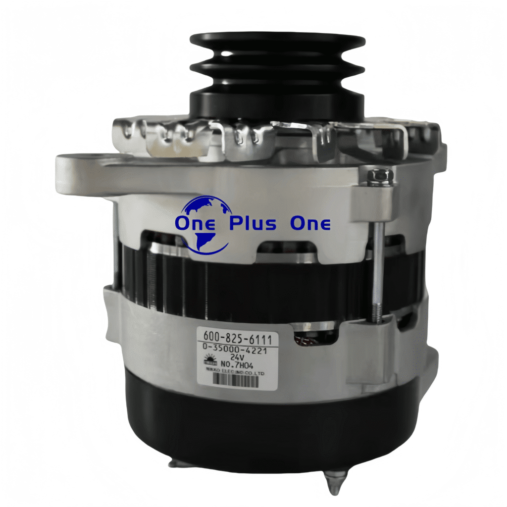 600-825-6110 Alternatör Şarj Dinamosu KOMATSU 24V 50A İş Makinası Yedek Parça