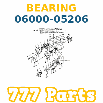 06000-05206 Roller Bearing KOMATSU Rulman, Bilya İş Makinası Yedek Parça