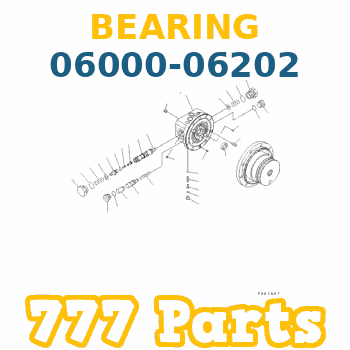 06000-06202 Roller Bearing KOMATSU Rulman, Bilya İş Makinası Yedek Parça