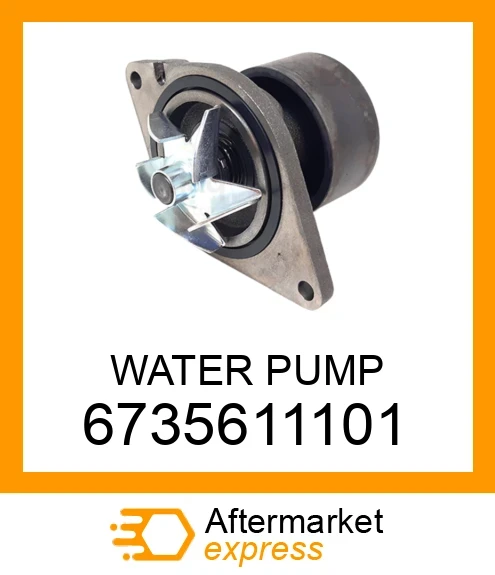 6735-61-1101 Devirdaim Su Pompası Motor SAA4D102E, KOMATSU SAA6D102E Engine Water Pump İş Makinası Yedek Parça