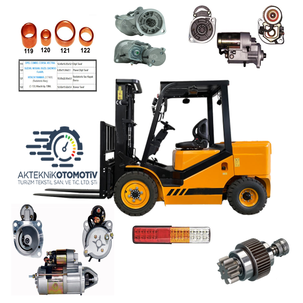 TCM FD115-4 Forklift  4HK1 ISUZU Motor Yedek Parçaları İş Makinası Yedek Parça
