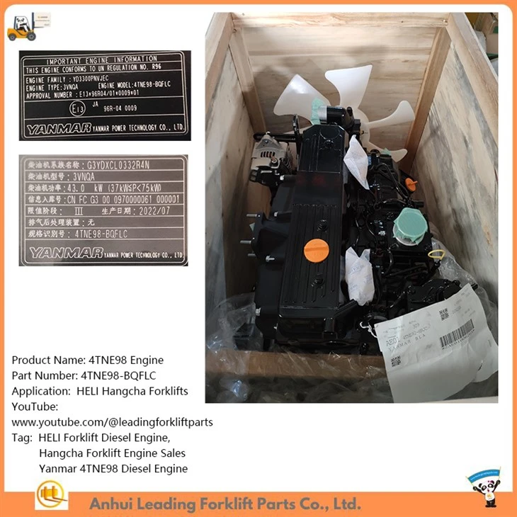 BAOLİ B30DFS Forklift 4TNE98 YANMAR Motor Yedek Parçaları, Engine Parts İş Makinası Yedek Parça