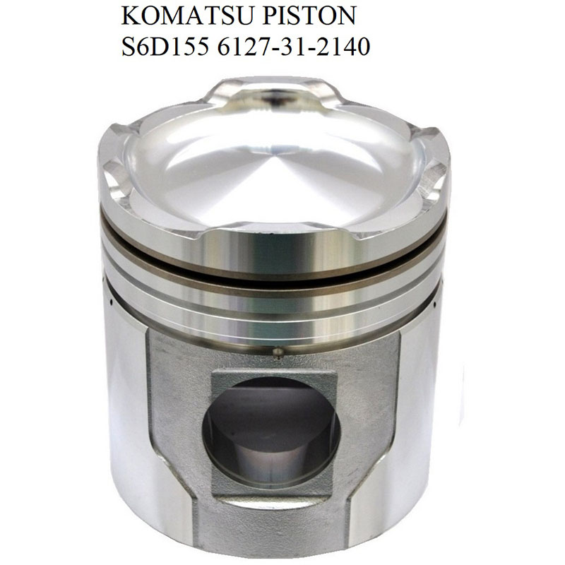 6127-31-2140 Piston KOMATSU S6D155-4 Motor Engine İş Makinası Yedek Parça