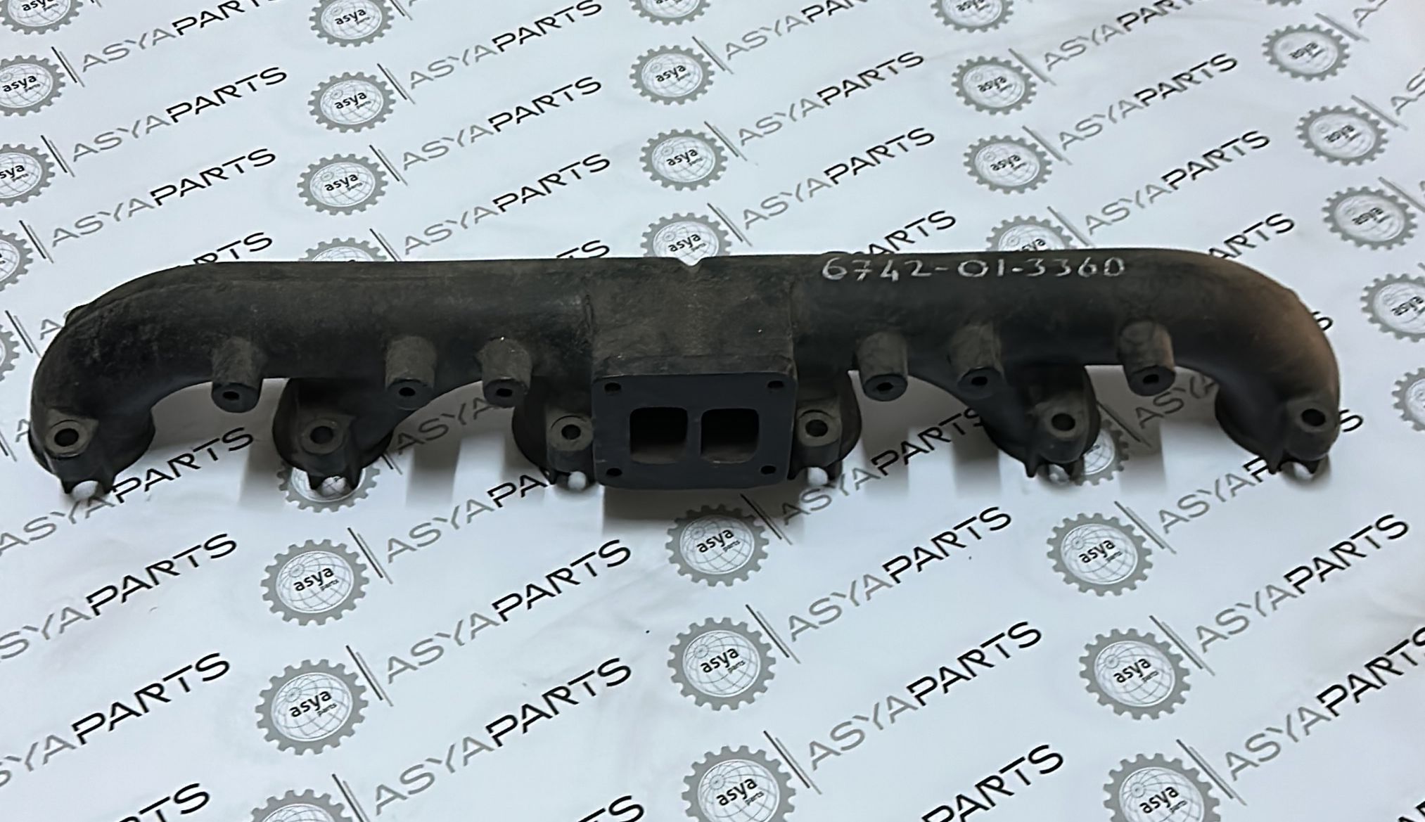 6742-01-3360 Eksoz Manifoltu WA420-3 KOMATSU Yükleyici Exhaust Manifold Engine SA6D114 Motor İş Makinası Yedek Parça
