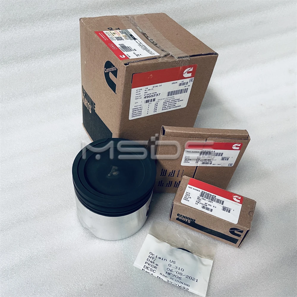 4089963 Piston CUMMINS QSC8.3 Motor Pistonu 3966721 + 3974404 Engine Set İş Makinası Yedek Parça