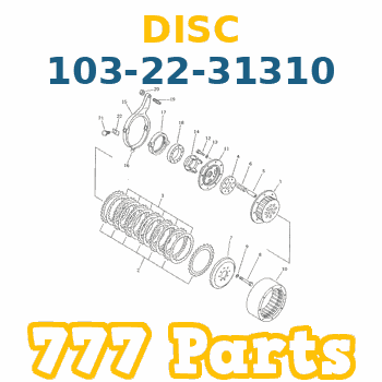 103-22-31310 Disck Steering KOMATSU Balata Dönüş İş Makinası Yedek Parça