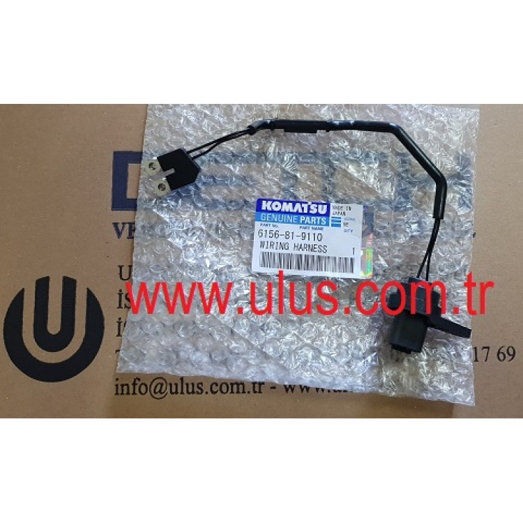 6156-81-9110 Motor Enjektör Tesisatı SAA6D125E KOMATSU WIRING HARNESS Injector İş Makinası Yedek Parça