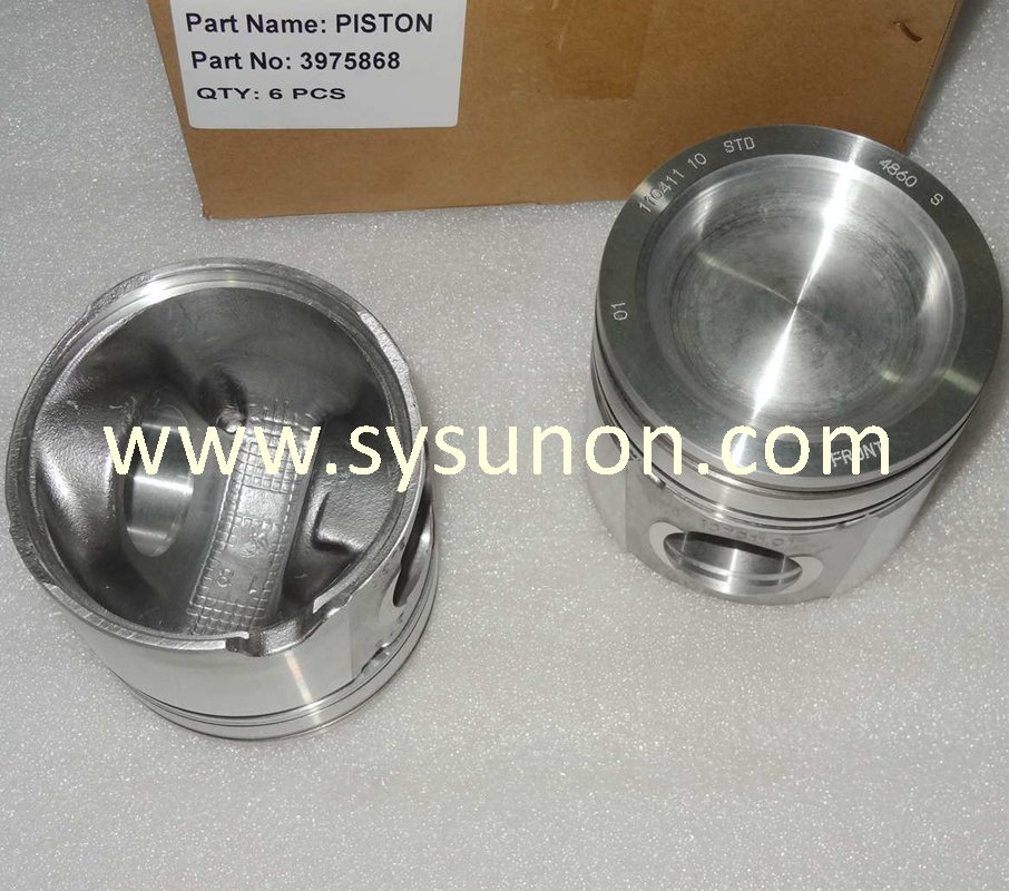 3975868 Piston Kit CUMMINS QSB6.7 Motor Pistonu İş Makinası Yedek Parça