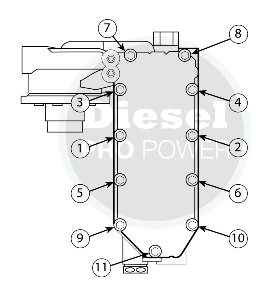 3971661 Head Lup Oil Filter (Cover Core Oil Cooler CUMMINS QSB6.7) Motor Yağ Soğutucu Kapağı İş Makinası Yedek Parça