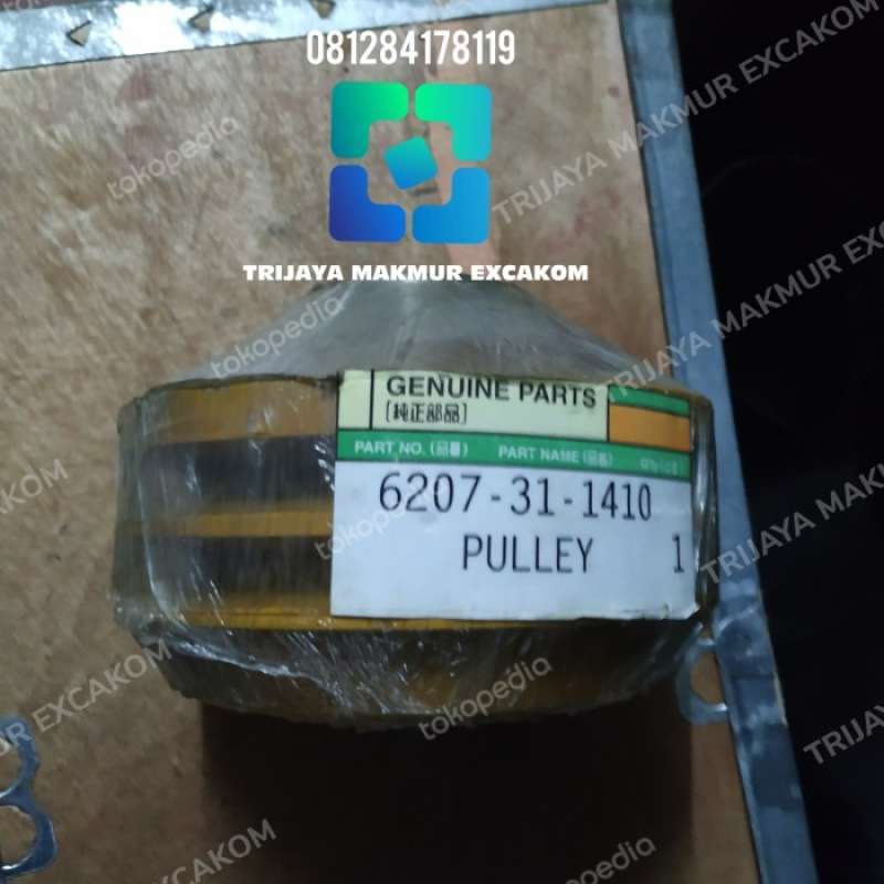 6207-31-1410 Pulley Crankshaft Engine SA6D95L KOMATSU Motor Krank Kasnağı İş Makinası Yedek Parça