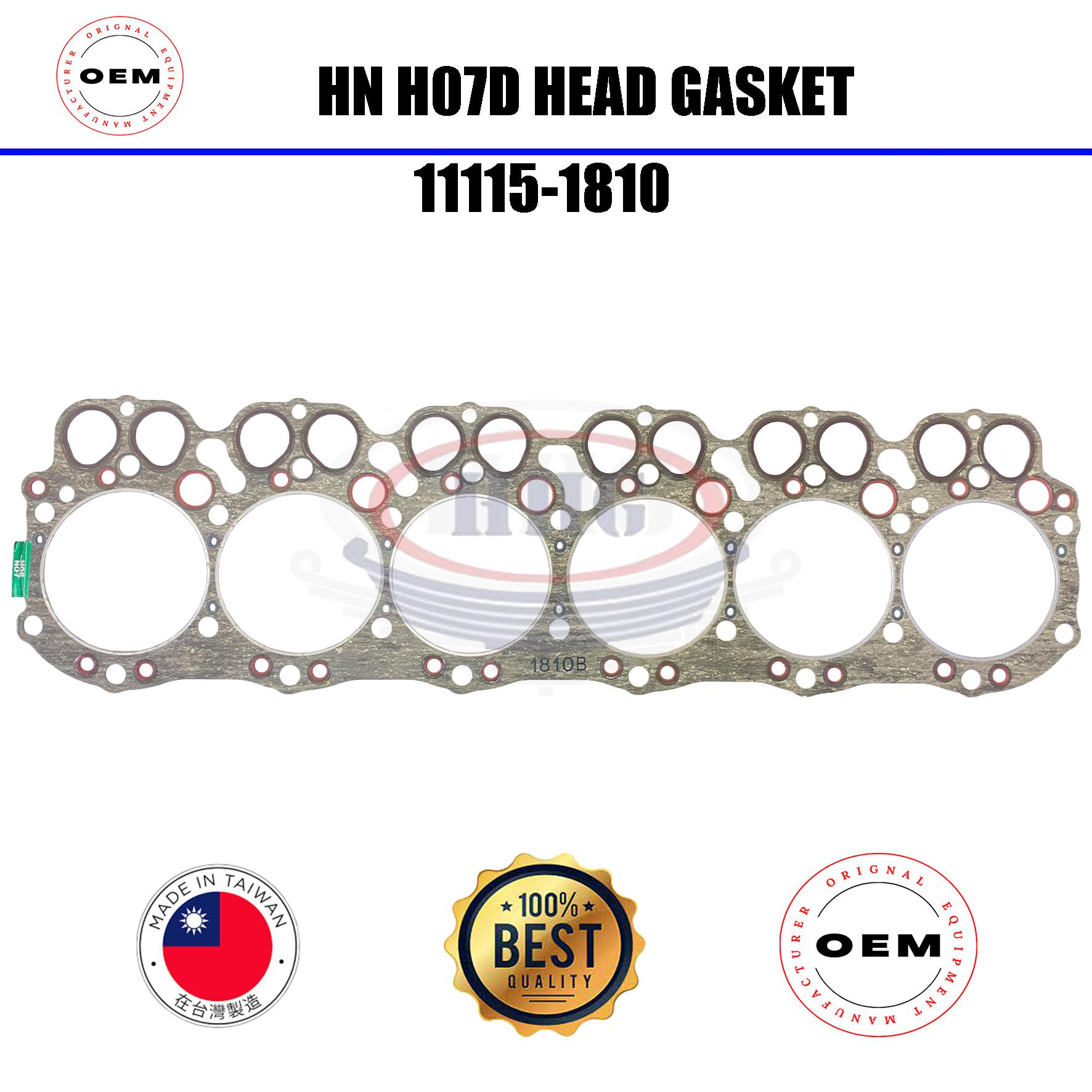 11115-1810 Head Gasket Engine H07CT HINO Motor Silindir Kapak Contası İş Makinası Yedek Parça