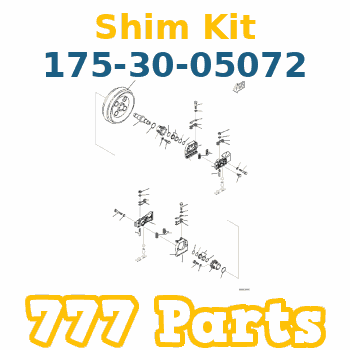 175-30-05072 Shim Idler KOMATSU istikamet tekeri ayar şimi İş Makinası Yedek Parça