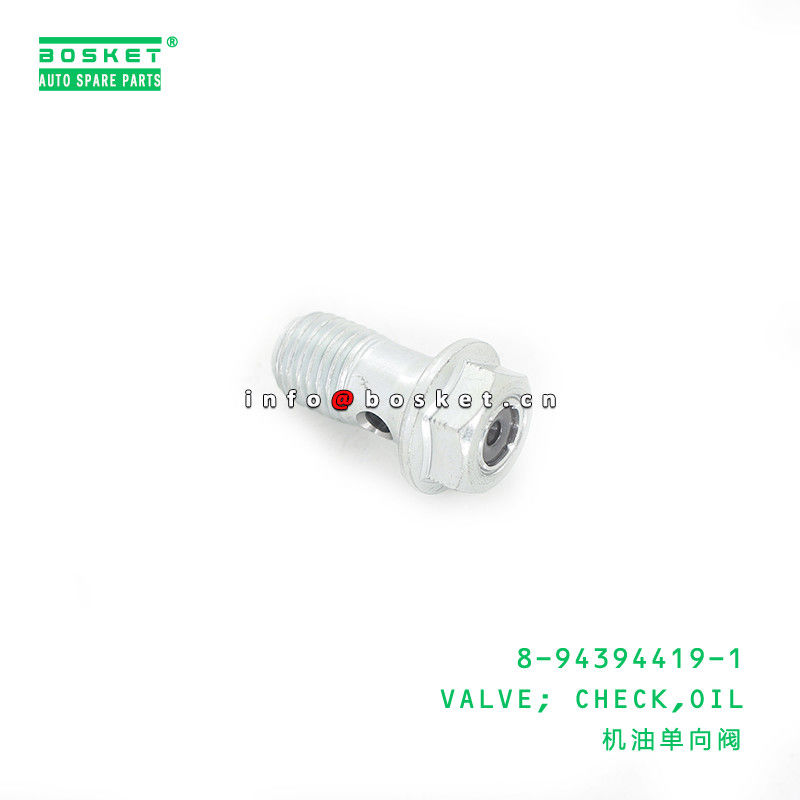 8-94394419-1 Check Valve Oil Jet Engine Piston Cooling 6HK1 ISUZU Motor Piston Yağlama Soğutma Jet Valf Civatsı 8943944191 İş Makinası Yedek Parça