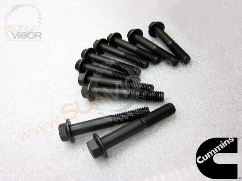 3944593 Bolt Screww, Eksoz Manifold Civatası QSC8.3 Cummins Motor İş Makinası Yedek Parça