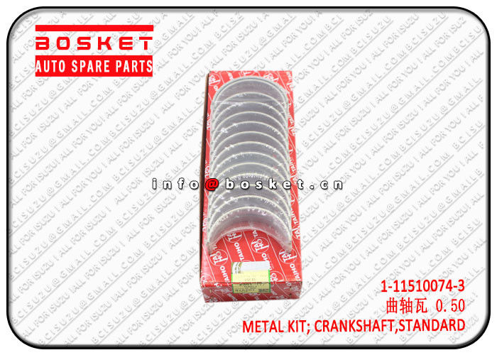 1-11510074-3 Ana Yatak 6BG1 Motor ISUZU Crankshaft Main Metal Engine 1115100743, 111510-0743 İş Makinası Yedek Parça