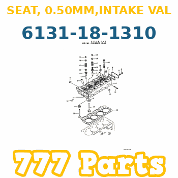 6138-18-1310 Seat Intake Valve 0.50mm Engine KOMATSU, 6138-18-1310 Emme Supap Bagası 0.50mm KOMATSU Motor İş Makinası Yedek Parça