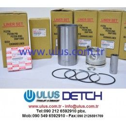 111261-3820 Motor Gömleği 6BG1 ISUZU Engine Liner 1-11261382-0, 1112613820 İş Makinası Yedek Parça