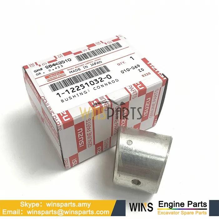 112251-0320 Kol Burcu 6BG1 ISUZU Engine Connecting Rod Bushing 1122510320, 1-12251032-0 İş Makinası Yedek Parça