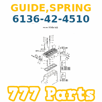 6136-42-4510 Guide Spring Valve Engine KOMATSU, 6138-42-4110 Supap Yay Şapkası KOMATSU Motor İş Makinası Yedek Parça