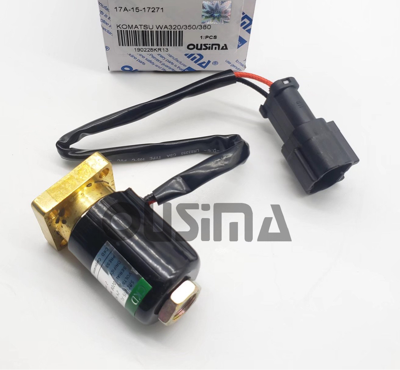 17A-15-17271 Şanzıman Vites Bobini KOMATSU Selenoid Valve Assy Transmision İş Makinası Yedek Parça