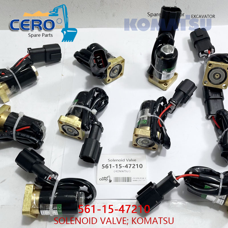 561-15-47210 Şanzıman Vites Bobini KOMATSU Selenoid Valve Assy Transmision İş Makinası Yedek Parça