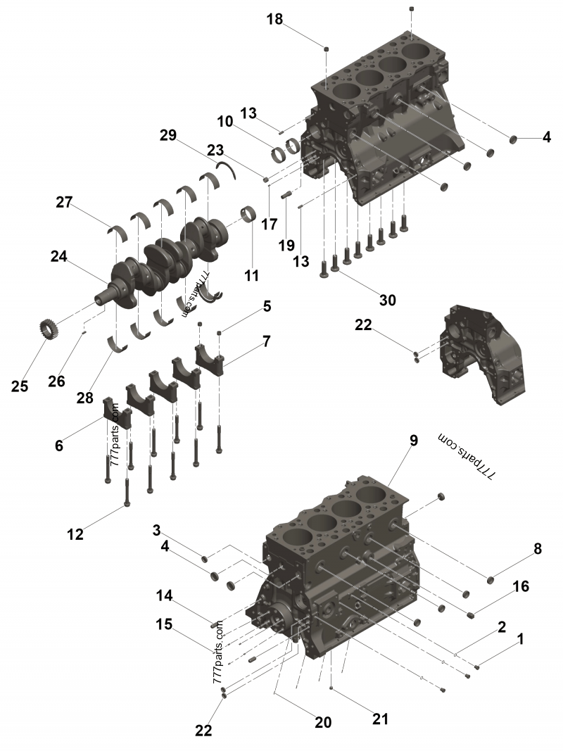 4982144 Main Bearing  Crankshaft Std CUMMINS Engine B3.3 Motor Ana Yatak İş Makinası Yedek Parça