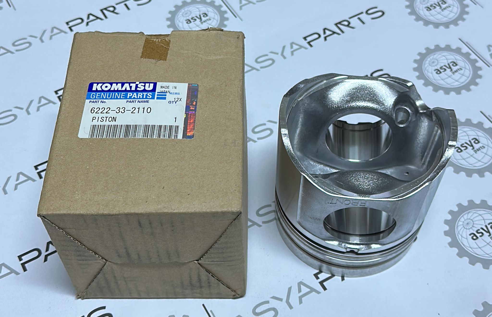 6222-33-2110 Piston Engine KOMATSU SAA6D108E Motor Pistonu İş Makinası Yedek Parça
