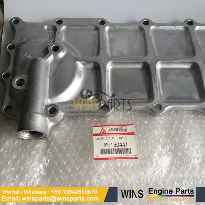 ME150441 Cover Oil Cooller Engine 6D24 MITSUBISHI Motor Yağ Soğutucusu Kapağı İş Makinası Yedek Parça