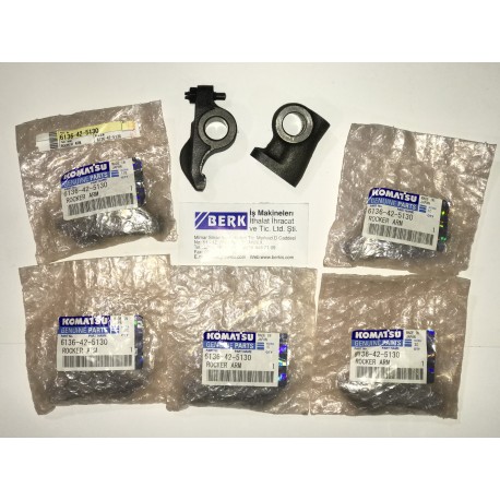 6136-42-5100 Rocker Arm Assy KOMATSU S6D105 Motor Külbütör Takımı Komple İş Makinası Yedek Parça