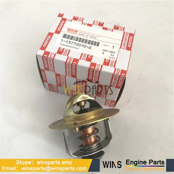 1137700700 Termostad Motor ISUZU 4BG1 Engine Thermostad İş Makinası Yedek Parça
