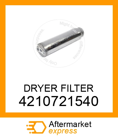 421-07-21540 Tank KOMATSU Kurutucu Filitre İş Makinası Yedek Parça
