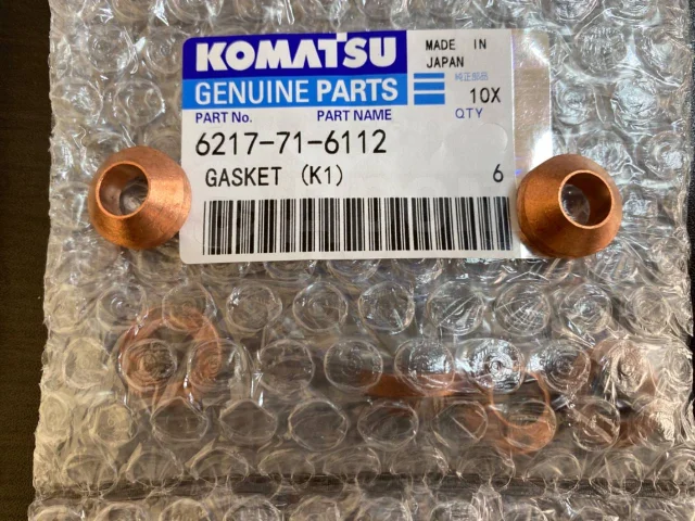 6217-71-6112 Gasket Injector KOMATSU Motor Enjektör Pulu İş Makinası Yedek Parça
