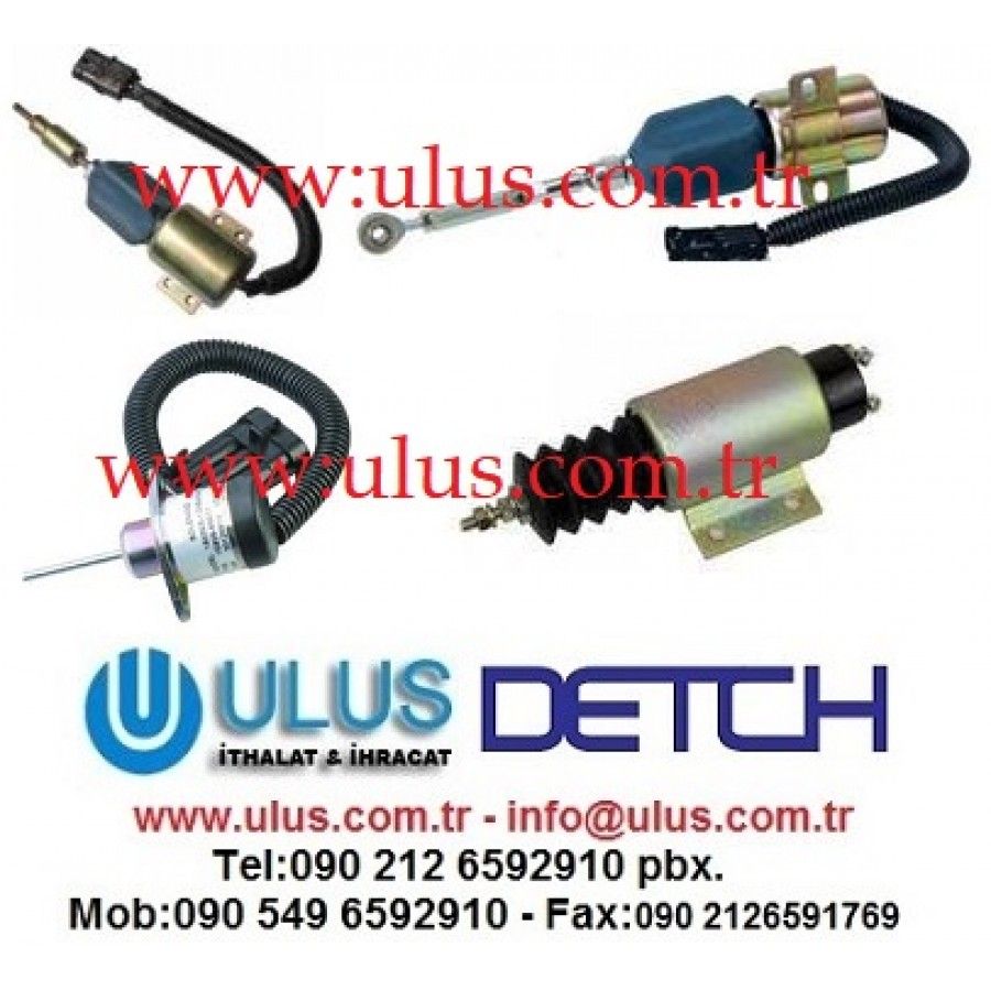 6742-01-2310 Selenoid Fuel Control KOMATSU S6D114E Motor Selenoidi İş Makinası Yedek Parça