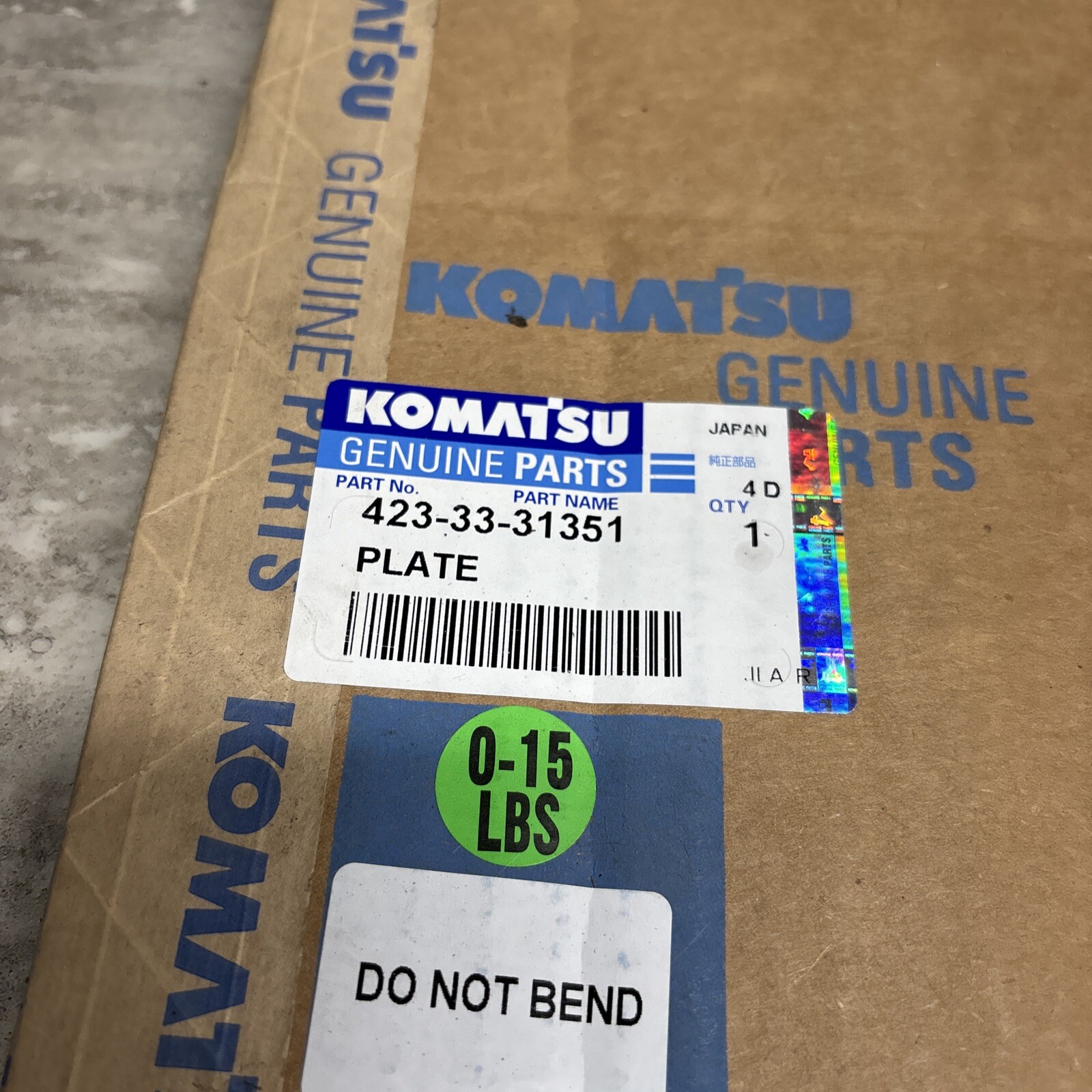 423-33-31351 Fren Pleyti WA380-6 KOMATSU Brake Plate İş Makinası Yedek Parça