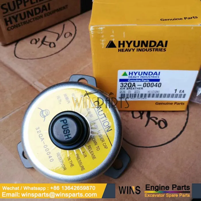 32QA-00040 Hidrolik Tank Havalandırması HYUNDAI İş Makinası Yedek Parça