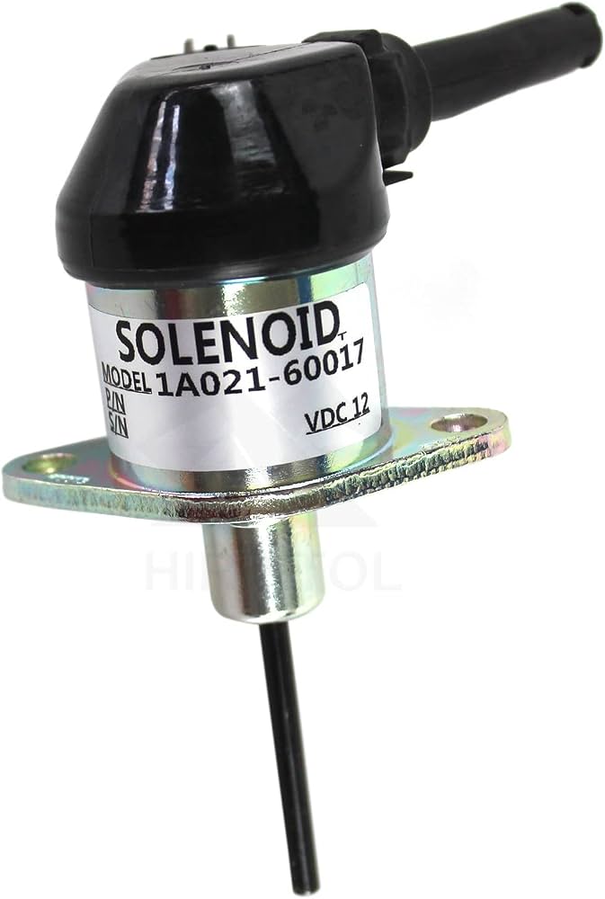 1A021-60010 Stop Selenoidi KUBOTA Stop Selenoid İş Makinası Yedek Parça