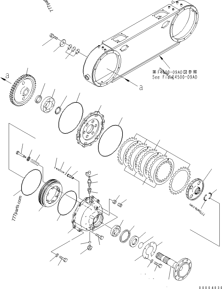 23B-23-11180 Spacer Burç Tandem Drive Gear GD611 KOMATSU Greyder İş Makinası Yedek Parça