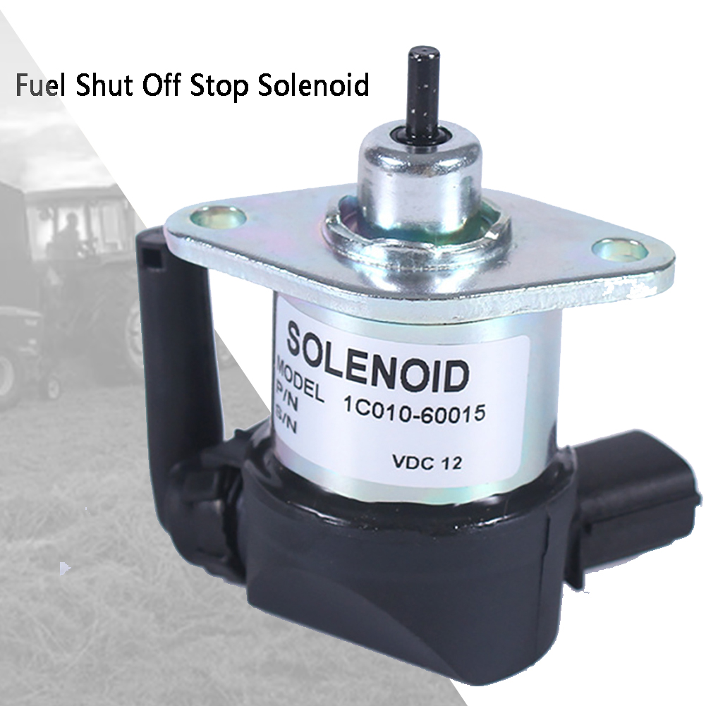 1C010-60015 Stop selenoidi KUBOTA Motor Fuel Shut Off Solenoid İş Makinası Yedek Parça