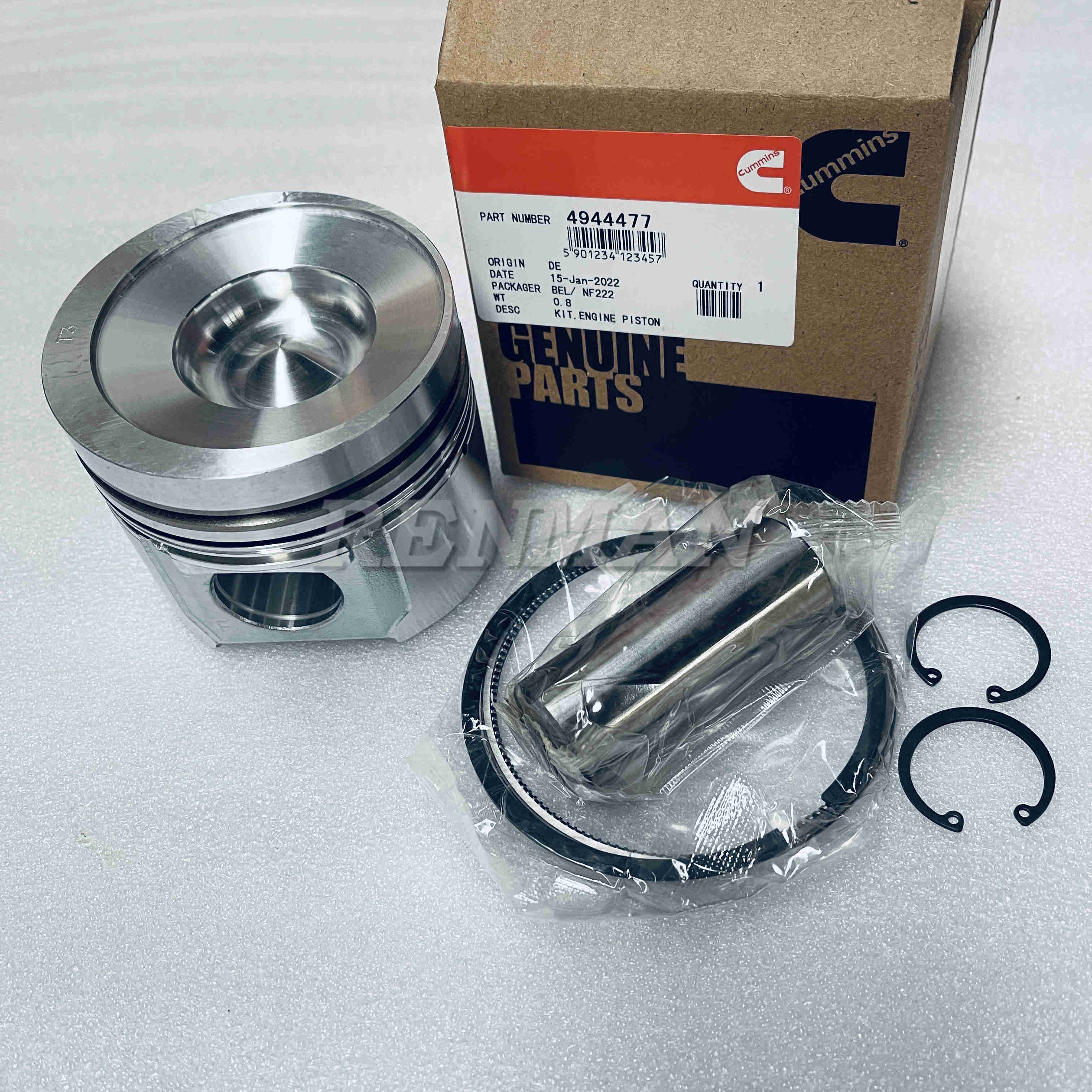 4955573 Piston motor QSB3.3 CUMMINS Piston Engine İş Makinası Yedek Parça