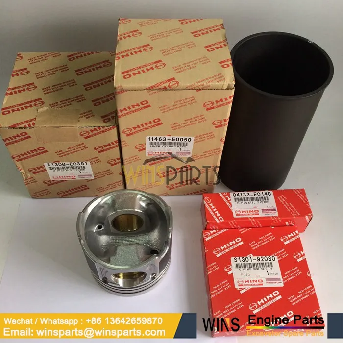 VH130192080A Ring Set, Motor Segmanı HINO J08E Motor İş Makinası Yedek Parça