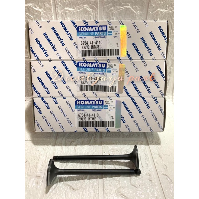 6754-41-4100 Intake Valve KOMATSU Engine SAA6D107 Motor Emme Supap İş Makinası Yedek Parça