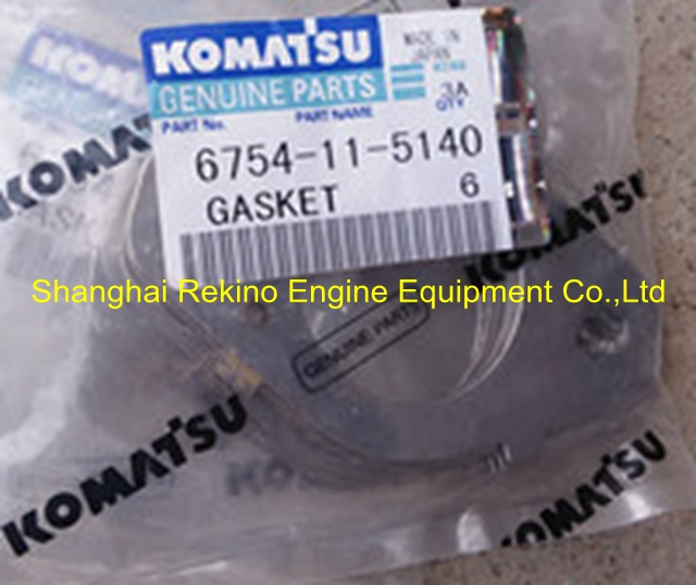 6754-11-5140 Gasket Exhaust Manifold, Conta Eksoz manifoltu  KOMATSU Engine SAA6D107 Motor İş Makinası Yedek Parça
